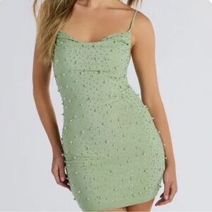 Windsor Mini Dress with Beaded Detail